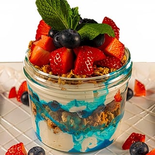 Parfait De Yogur Griego De Vainilla / Vanilla Greek Yogurt Parfait