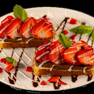 Nutella And Strawberry Toast